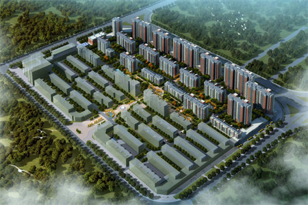 城北雍和府2室2厅1卫91.41m2毛坯房